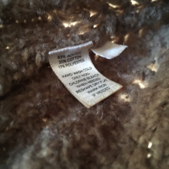 • SOLD // chunky LOFT cotton blend sweater with zipper • - Picture 5 of 8